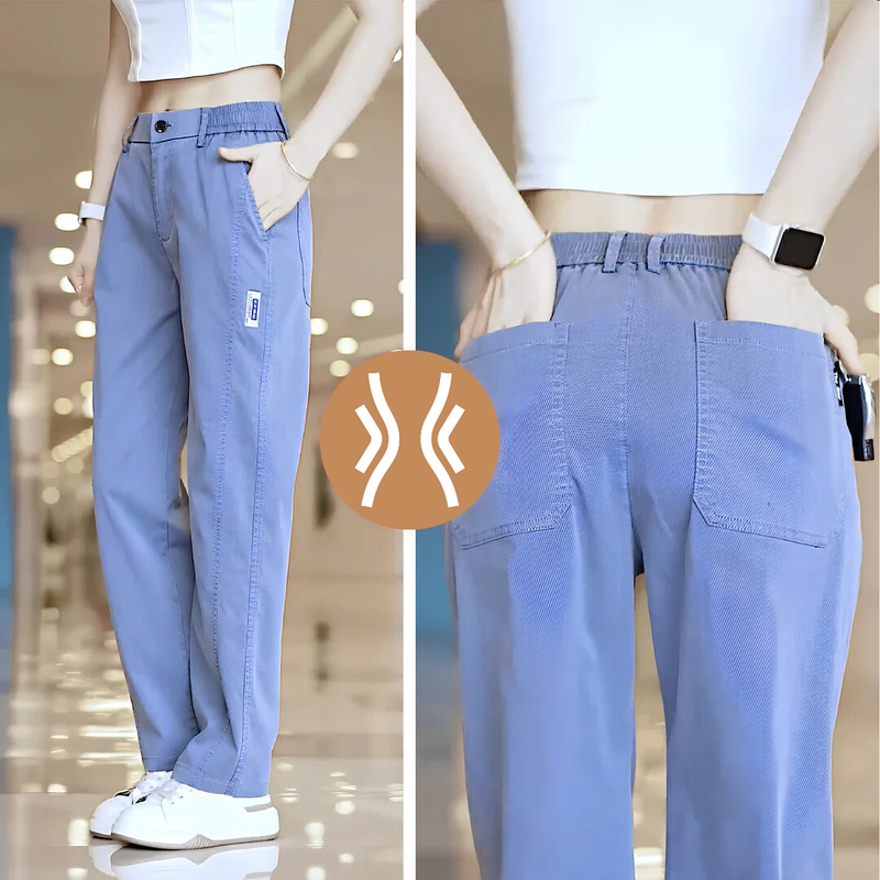 Calça Feminina Aurora em Malha de Seda Gelo e Poliéster (Pague 2, Leve 3)