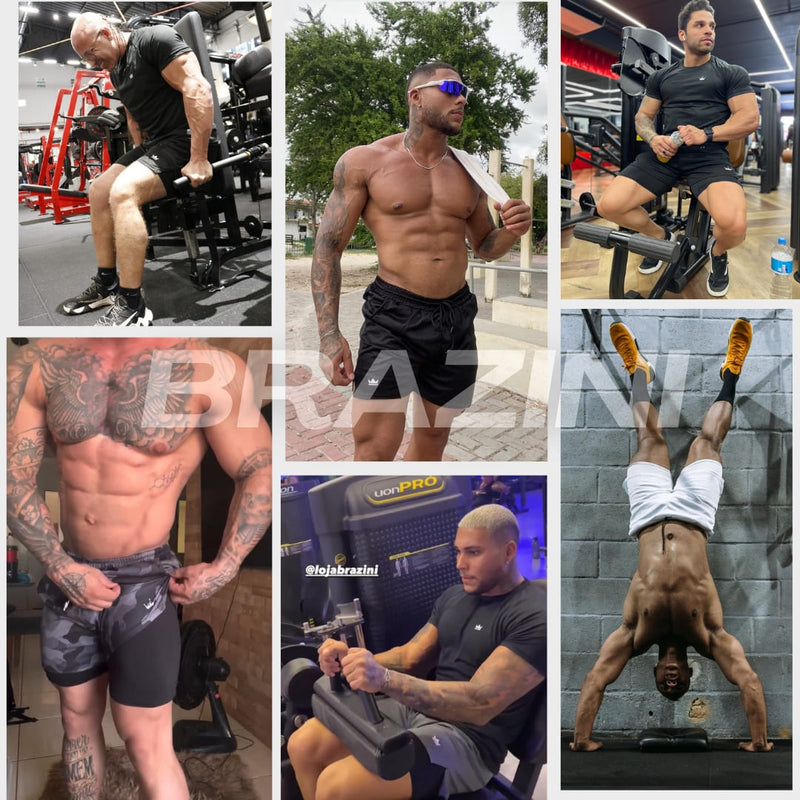 Shorts Dry-Fit™ de Compressão BZN - COMPRE 1 LEVE 2 + Brinde