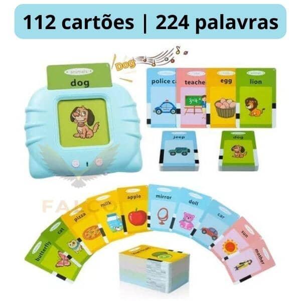 CardKids - Brinquedo Interativo que Ensina Inglês + Livro de Desenvolvimento Infantil (Brinde!)