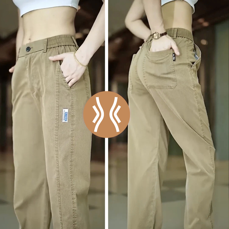 Calça Feminina Aurora em Malha de Seda Gelo e Poliéster (Pague 2, Leve 3)