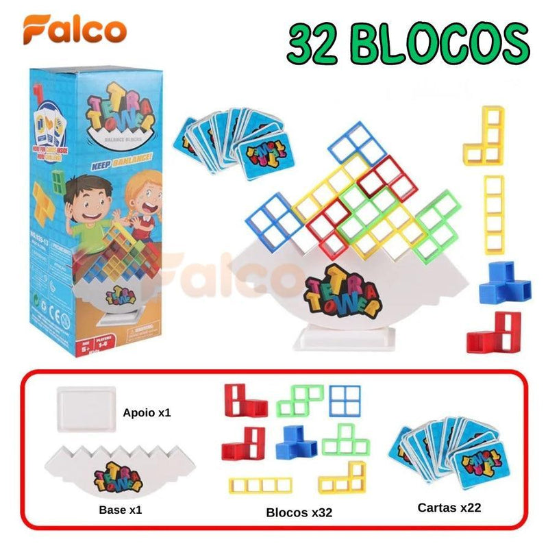 Jogo Interativo Tetra Tower® (Mistura do Jenga com o Tetris)