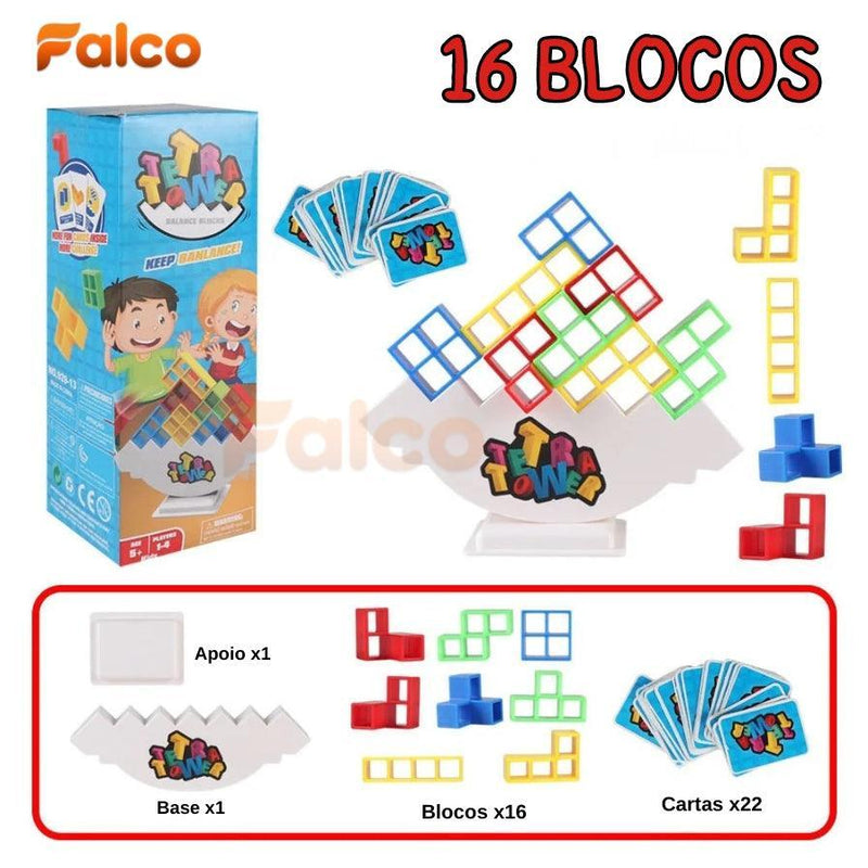 Jogo Interativo Tetra Tower® (Mistura do Jenga com o Tetris)