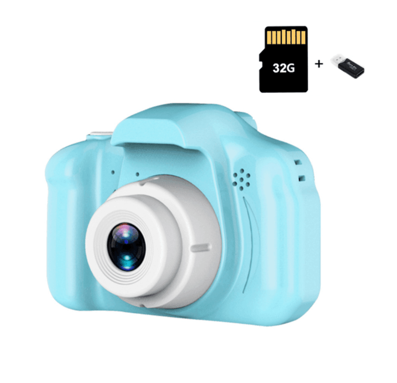 Câmera Digital Infantil 3 em 1 • Cam Kids© (Foto, Vídeo e Jogos ) + Cartão de Memória 32gb (BRINDE!)