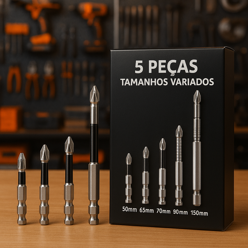Ponteira Magnética Phillips em Aço Tungstênio