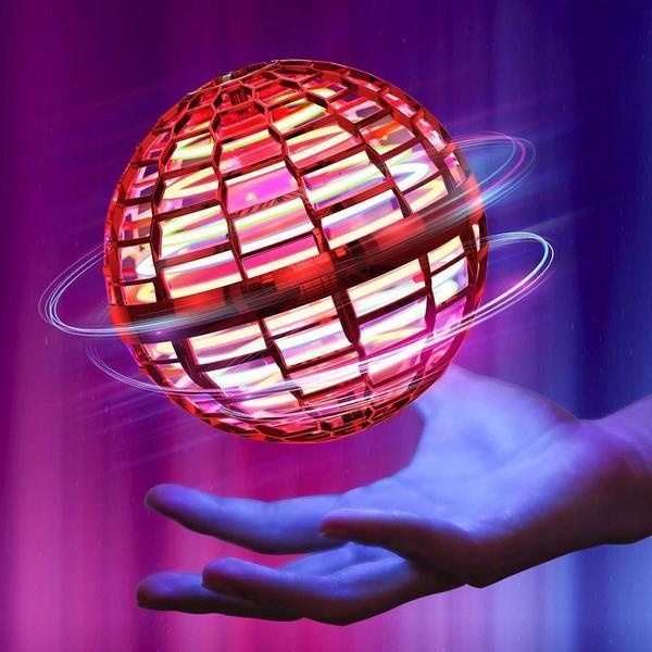 Bola Voadora de Descompressão Giratória com Luzes LED - SpinGlow