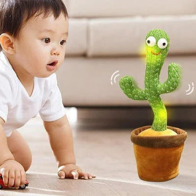 Brinquedo Cacto Dançante Fala e Repete com Luzes