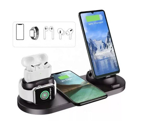 Carregador por Indução 7 em 1 Multifuncional para Iphone e Android