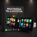 Central Multimídia Universal - Tela Rotativa e Flutuante Carplay