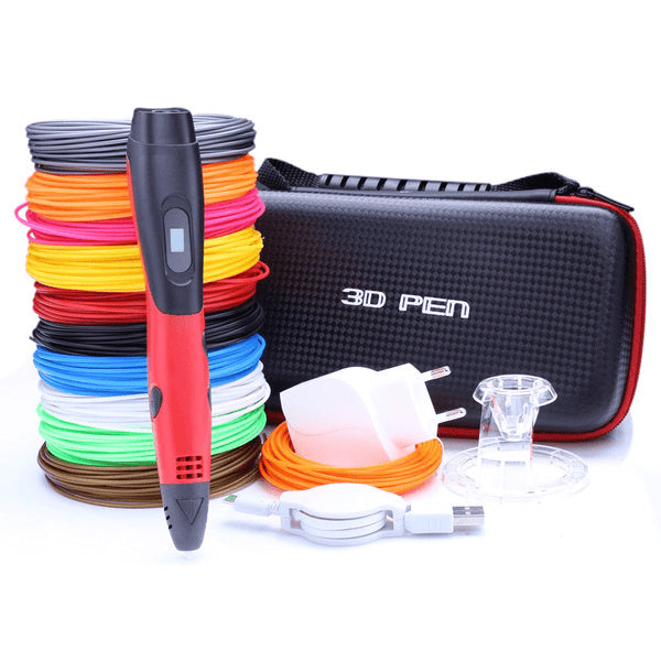 Kit Caneta de Impressão 3D com Filamentos