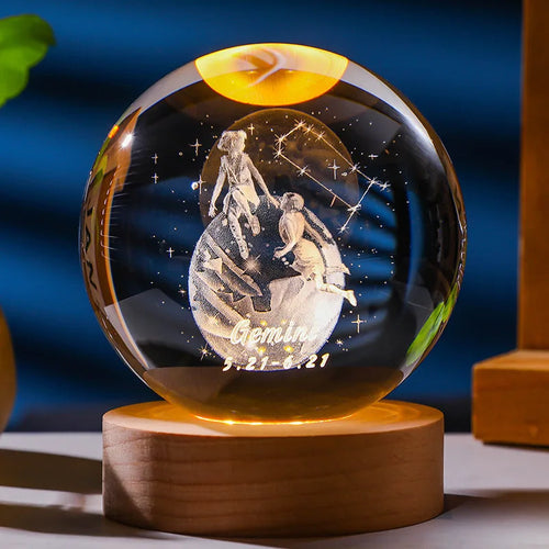 Luminária Bola de Cristal dos Signos LED - AstroGlow
