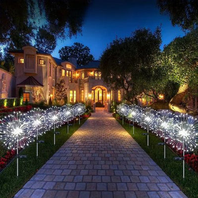 Luminária Led Solar de Fogos de Artifícios Impermeável