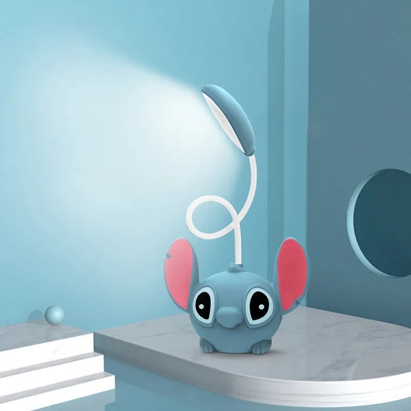 Luminária Stitch de Mesa com Apontador de Lápis USB