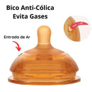 Mamadeira de Silicone Anti-Asfixia e Anti Cólica - Livre de BPA