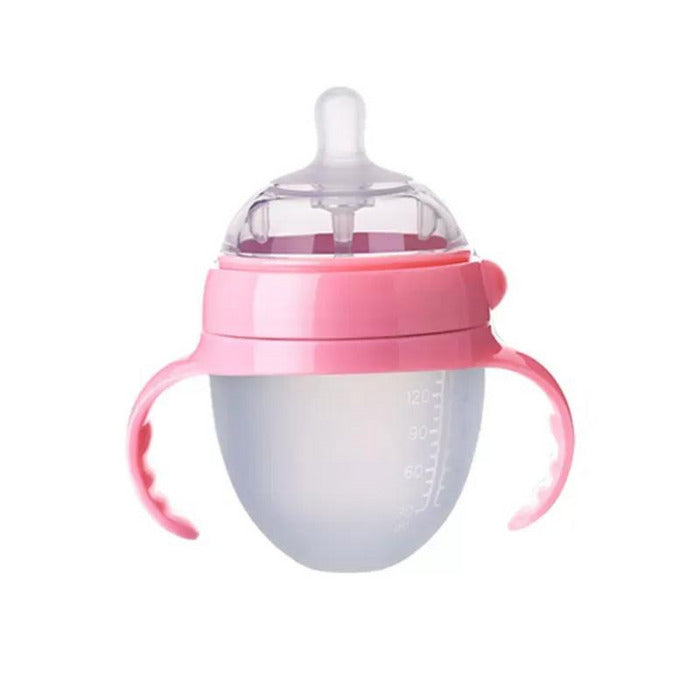 Mamadeira de Silicone Anti-Asfixia e Anti Cólica - Livre de BPA