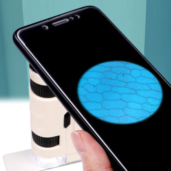 Mini Microscópio Portátil de Mão Infantil - ZoomDiscover