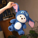 Urso Pelúcia Cosplay Stitch com Chapéu Removível