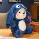 Urso Pelúcia Cosplay Stitch com Chapéu Removível