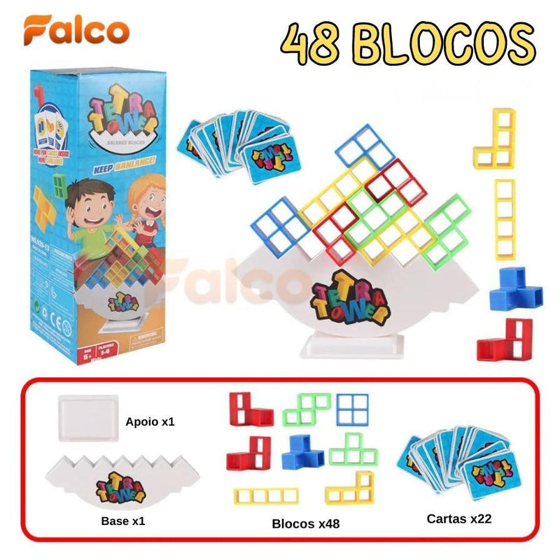 Jogo Interativo Tetra Tower® (Mistura do Jenga com o Tetris)