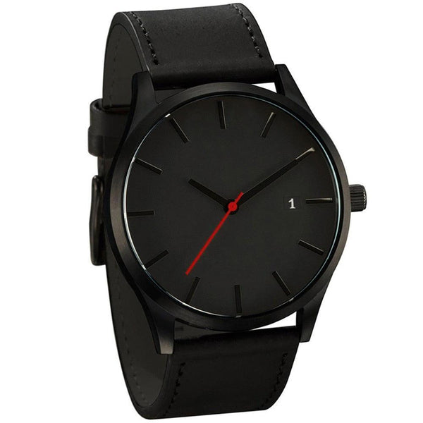 Relógio Minimalista Couro Soft