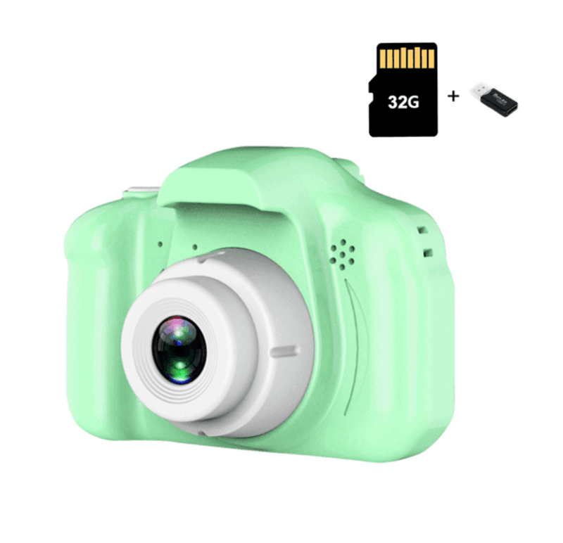 Câmera Digital Infantil 3 em 1 • Cam Kids© (Foto, Vídeo e Jogos ) + Cartão de Memória 32gb (BRINDE!)