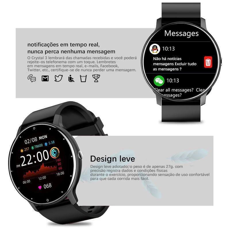 SmartWatch Multifunções  Blade S + 2 Pulseiras de Brinde