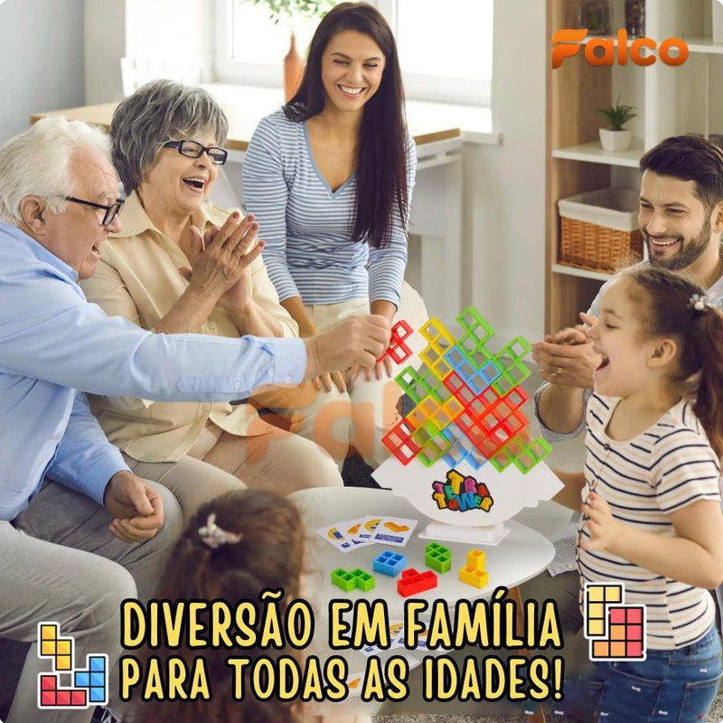 Jogo Interativo Tetra Tower® (Mistura do Jenga com o Tetris)