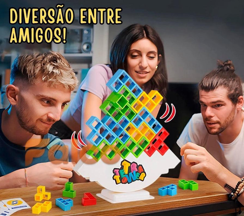Jogo Interativo Tetra Tower® (Mistura do Jenga com o Tetris)