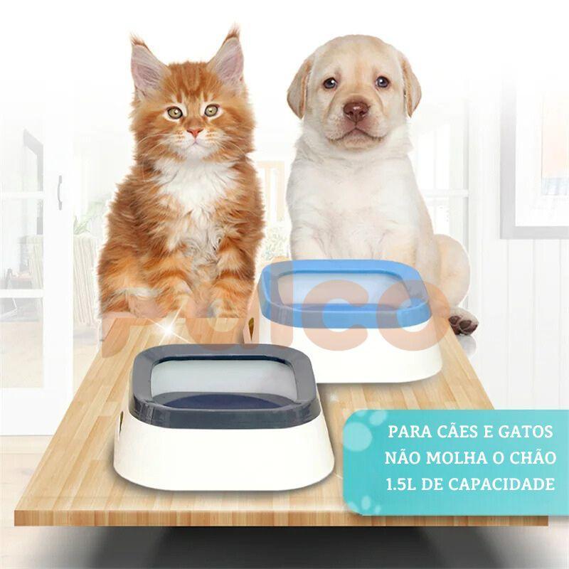 Tigela de Água para Cães Anti Respingo - Zero Splash
