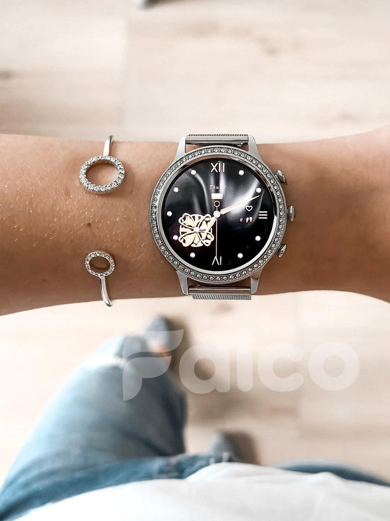 Smartwatch Feminino Cristal PRO + 2ª Pulseira (BRINDE!)