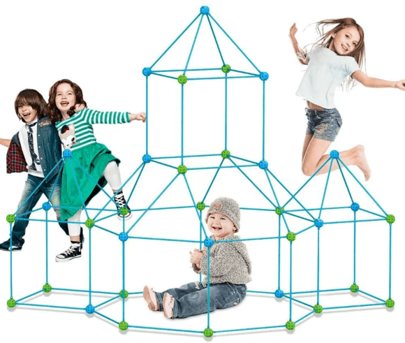 Kit de Construção Cabana Kids + Lona (BRINDE!) + Livro Desenvolvimento Infantil (BRINDE!)