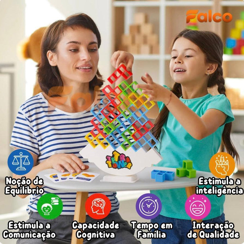 Jogo Interativo Tetra Tower® (Mistura do Jenga com o Tetris)