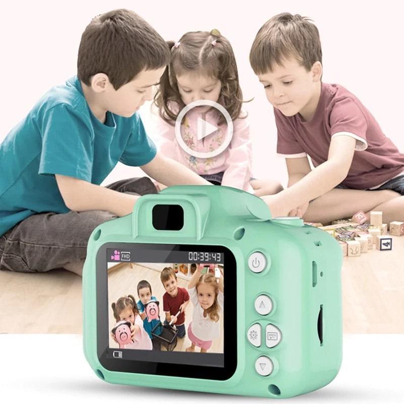 Câmera Digital Infantil 3 em 1 • Cam Kids© (Foto, Vídeo e Jogos ) + Cartão de Memória 32gb (BRINDE!)