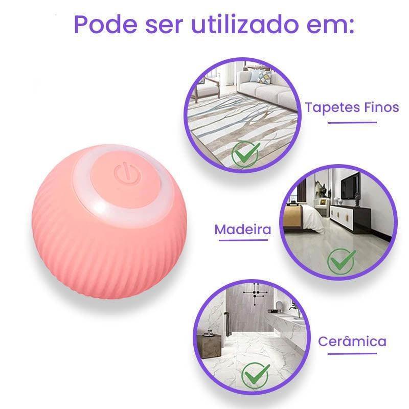 Bola Que Rola Sozinha para Gatos - Ball Rolls