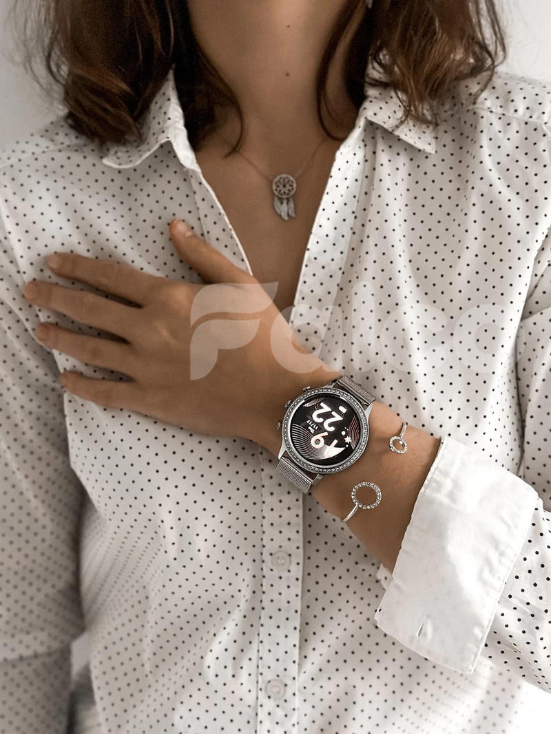 Smartwatch Feminino Cristal PRO + 2ª Pulseira (BRINDE!)