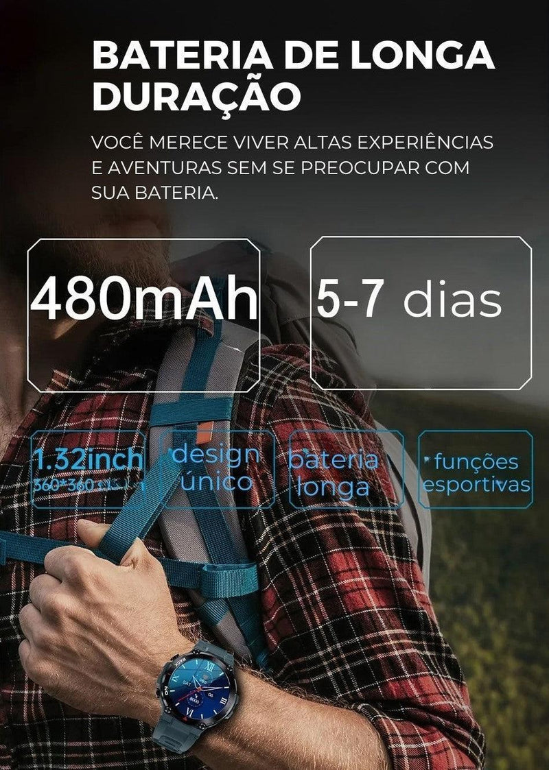 SmartWatch Masculino - Militar 360